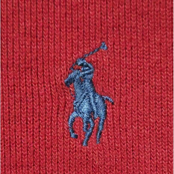 VTG Polo Ralph Lauren Mens Burgundy Quarter Zip Sz XL Pullover Sweater Mock Neck - Picture 3 of 13